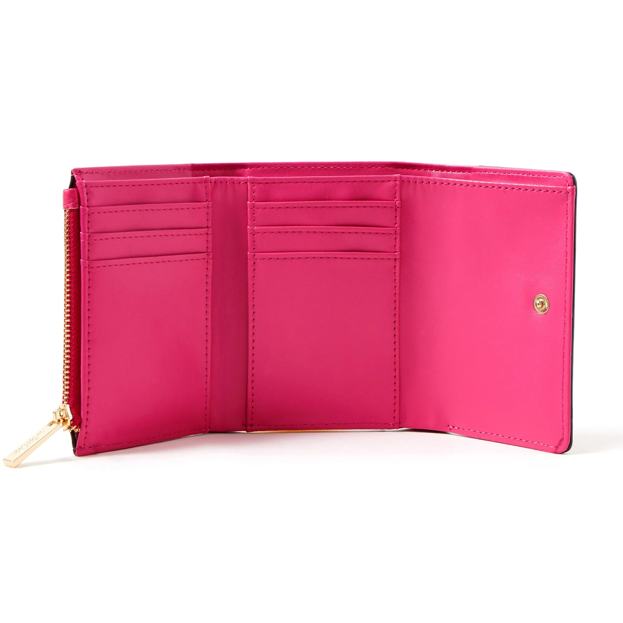 Accessorize London Women's Faux Leather Pink Stella Purse