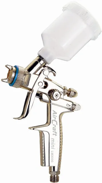 AIRCRAFT SPRAY GUN MINI TYPE 0.8MM W/PLASTIC CUP 125CC TOUCH UP SG LM3000M