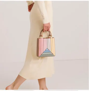 Artsy Chic Pleated Shoulder Handbag
