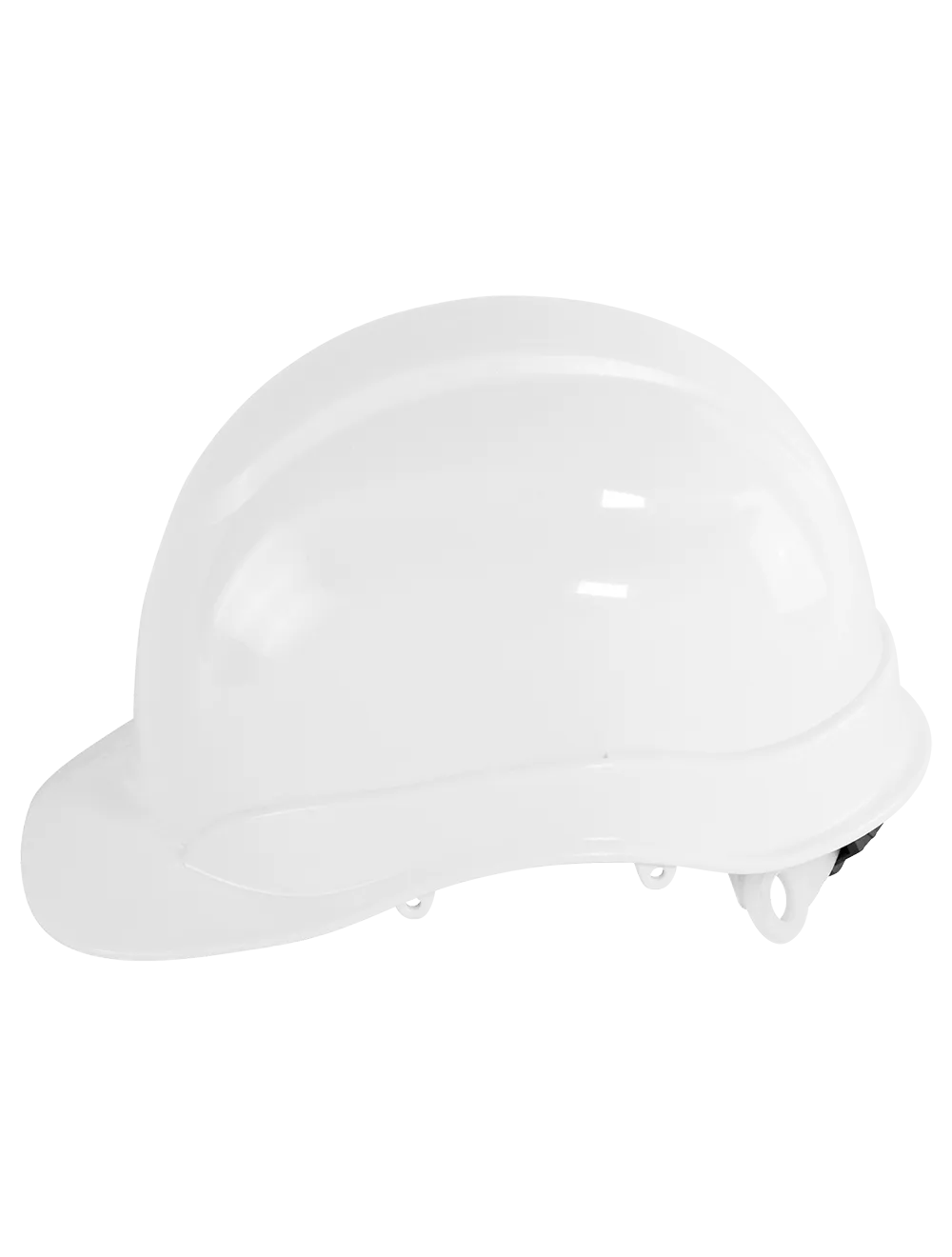 Bullhead Safety™ Head Protection White Unvented Cap Style Hard Hat With Six-Point Ratchet Suspension - HH-C2-W