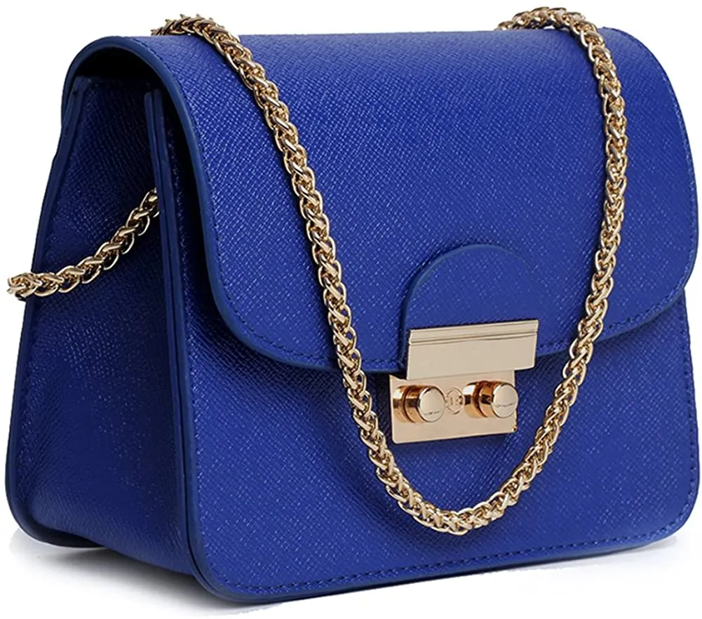 Chic Gold Crossbody Evening Clutch Style Chain Mini Purse