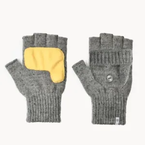 Convertible Fingerless Glomitt with Deerskin