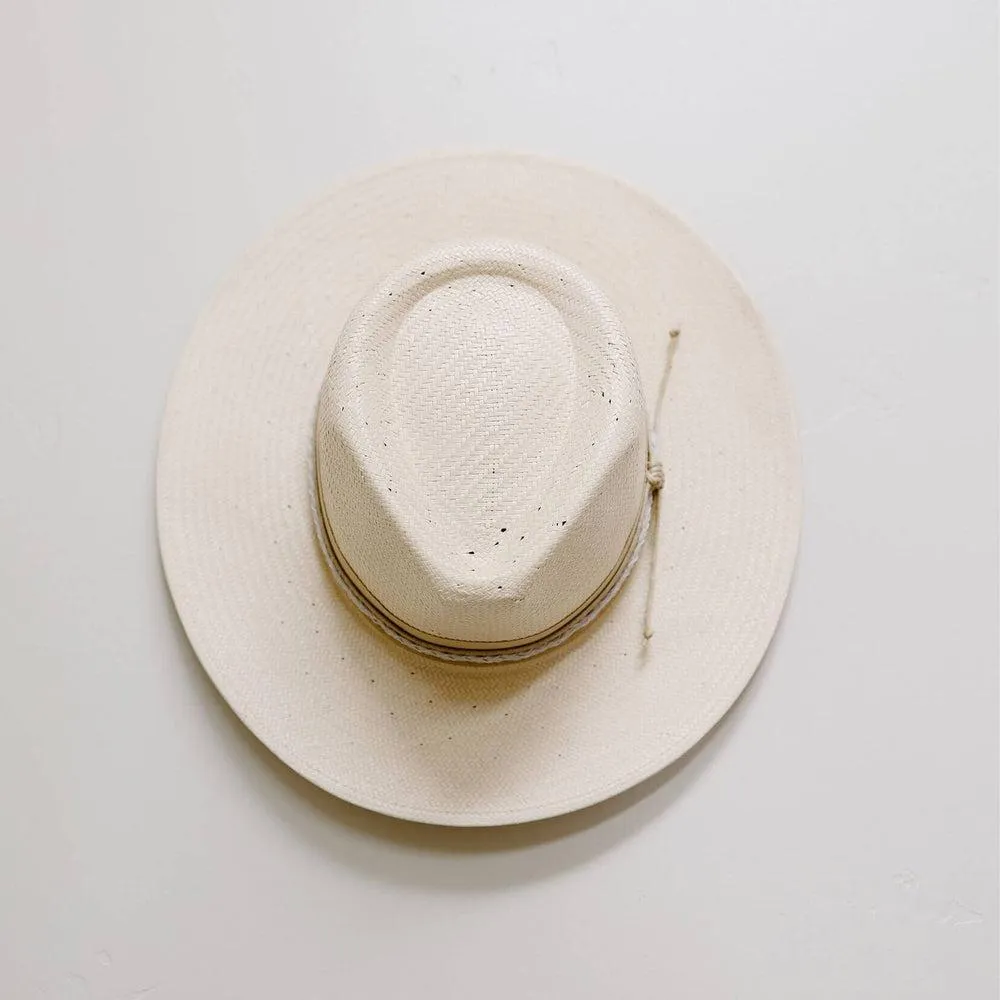 Corinth | Womens Wide Brim Straw Fedora Hat