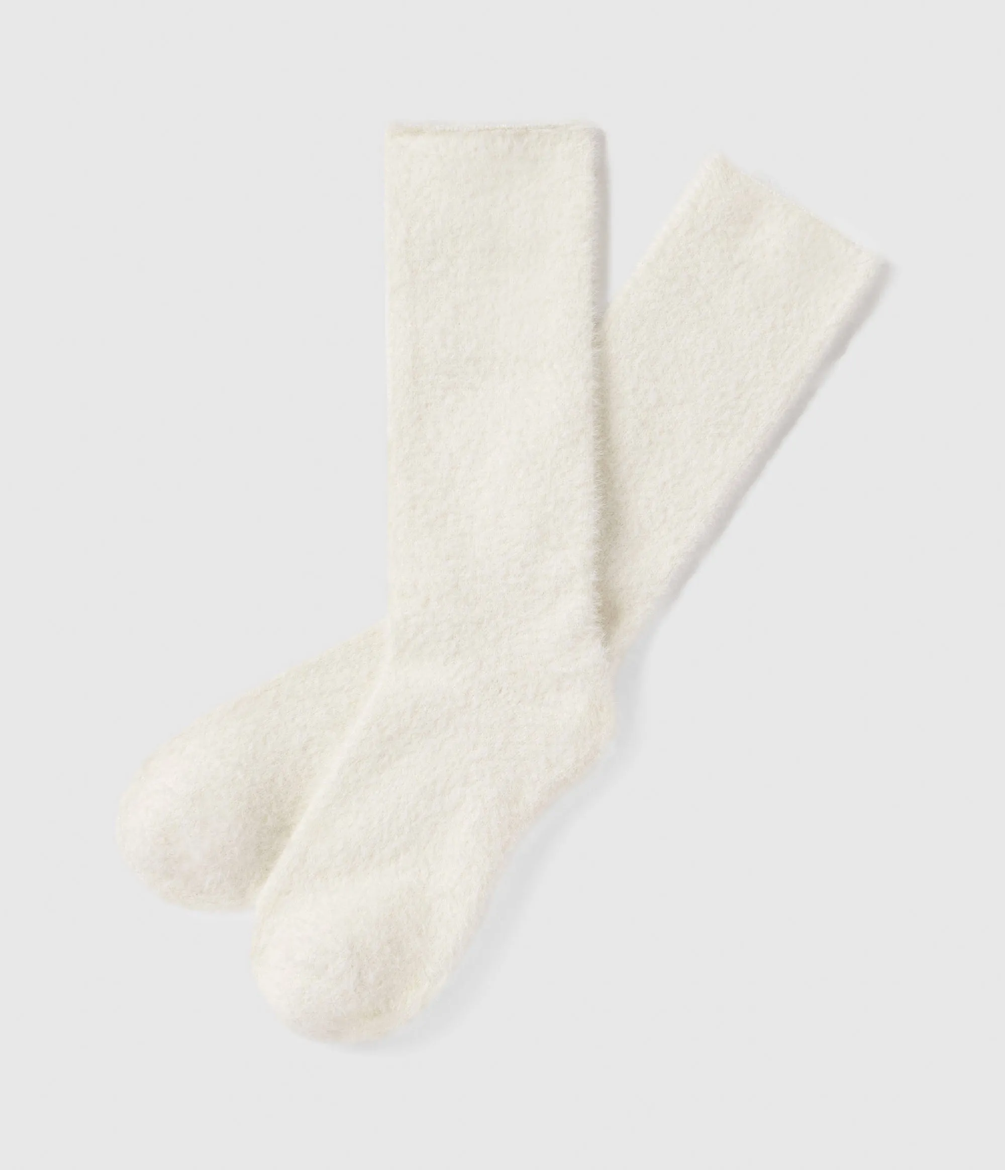 Feather Knit Socks - Off White