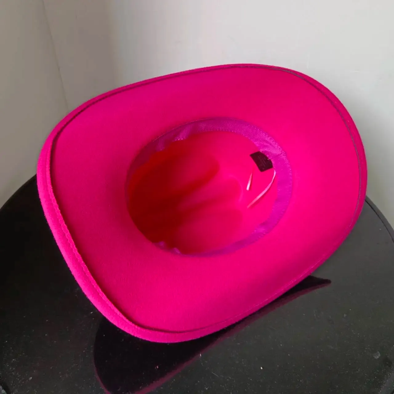 Feather Trimmed 9CM Wide Brim Western Hats