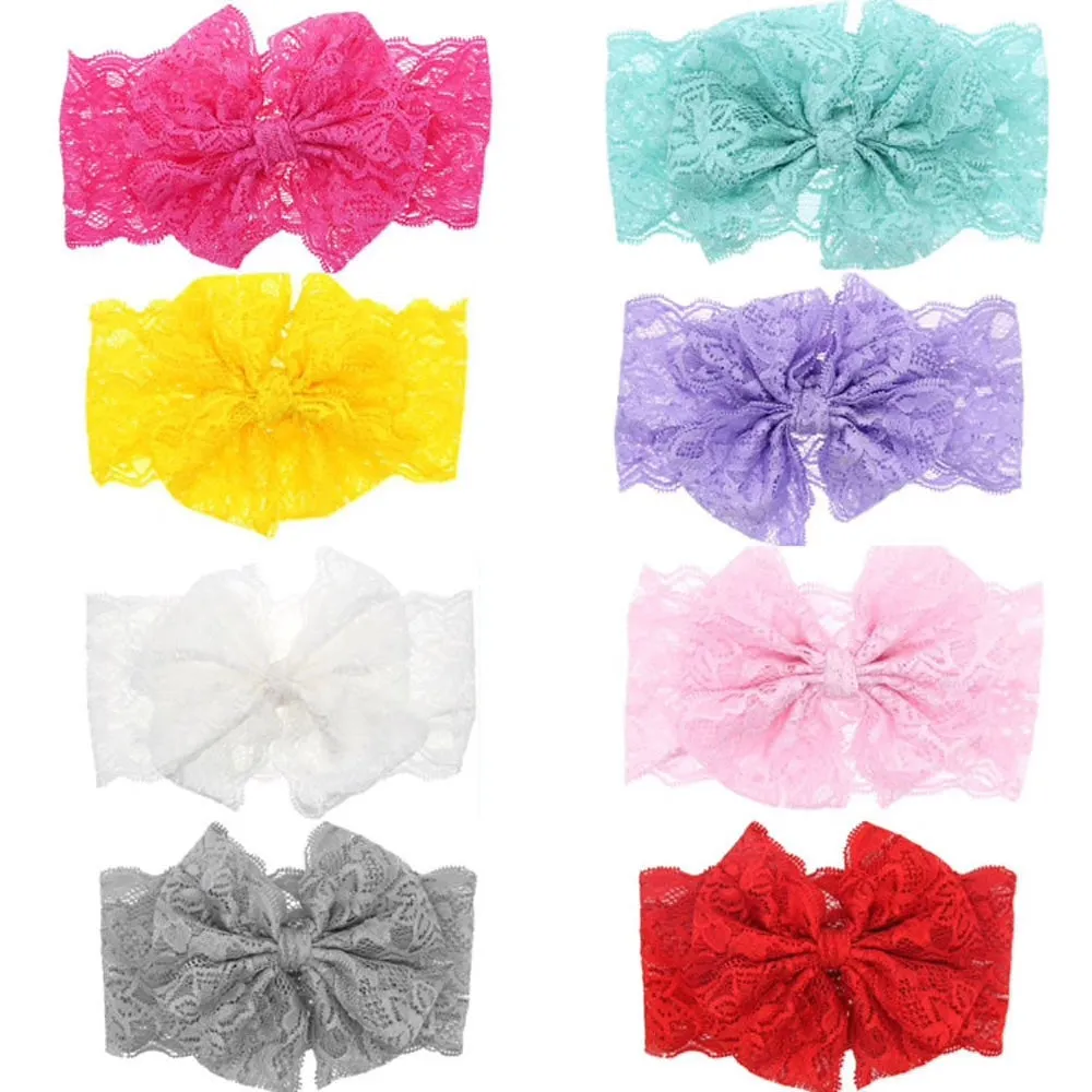 Girls Lace Oversize Bow Headband - ONLY 5 LEFT !!!