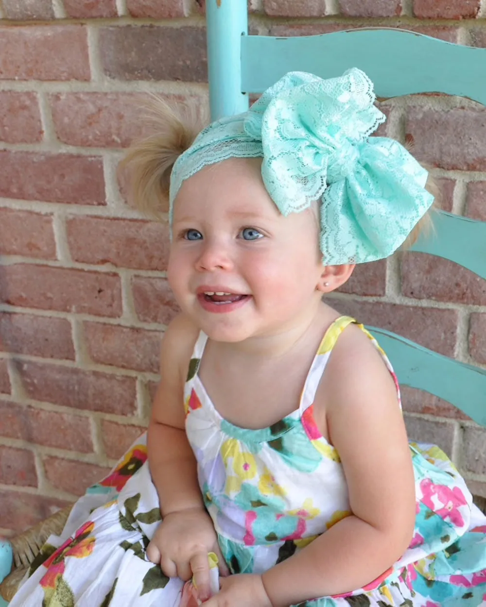 Girls Lace Oversize Bow Headband - ONLY 5 LEFT !!!
