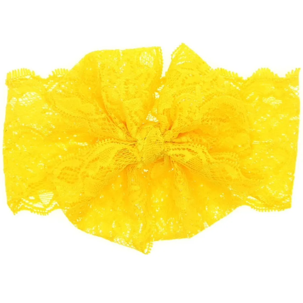 Girls Lace Oversize Bow Headband - ONLY 5 LEFT !!!