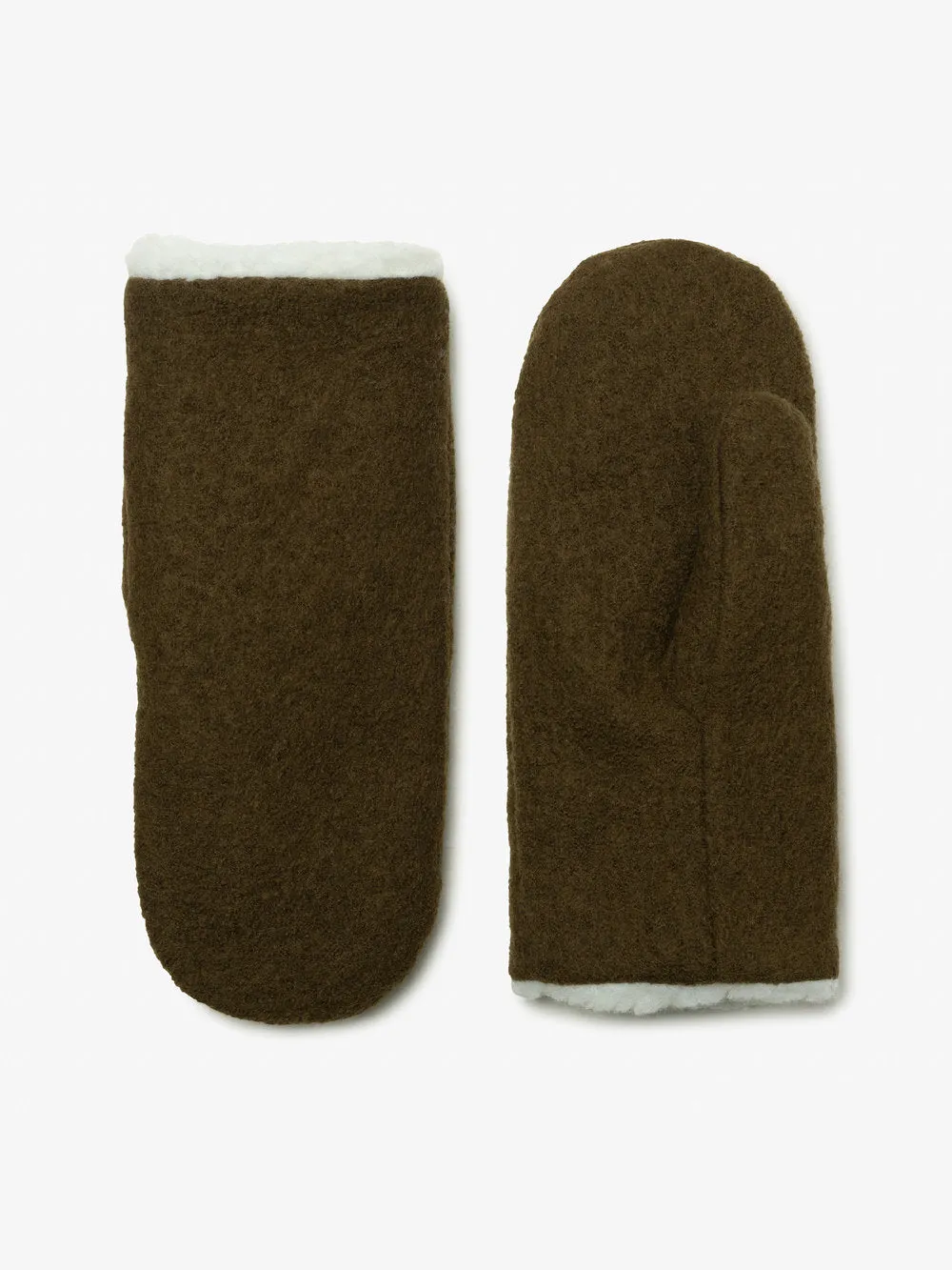 Merino Wool Mittens in Oregano