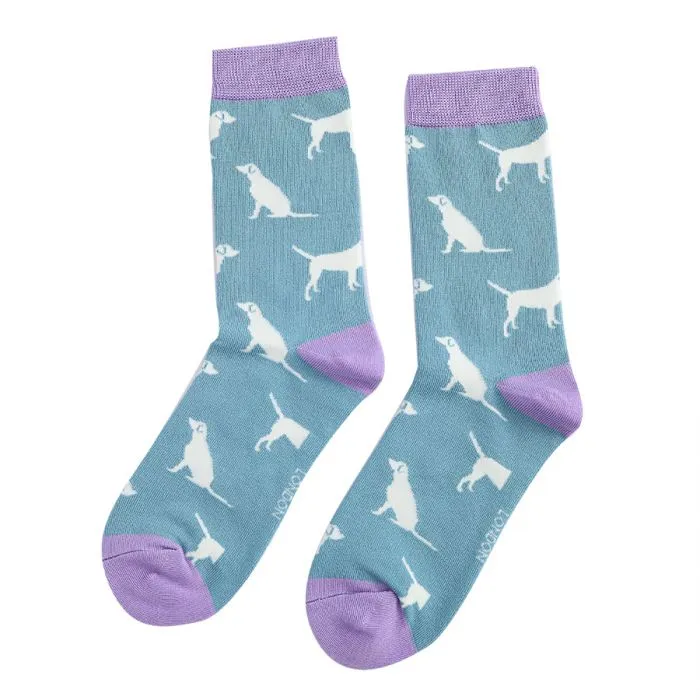 Miss Sparrow Labrador Blue Socks