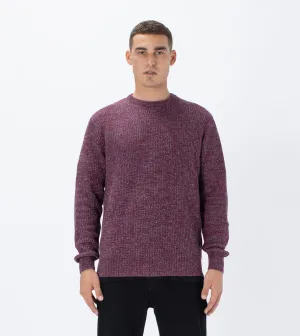 Moss Crew Knit Boysenberry