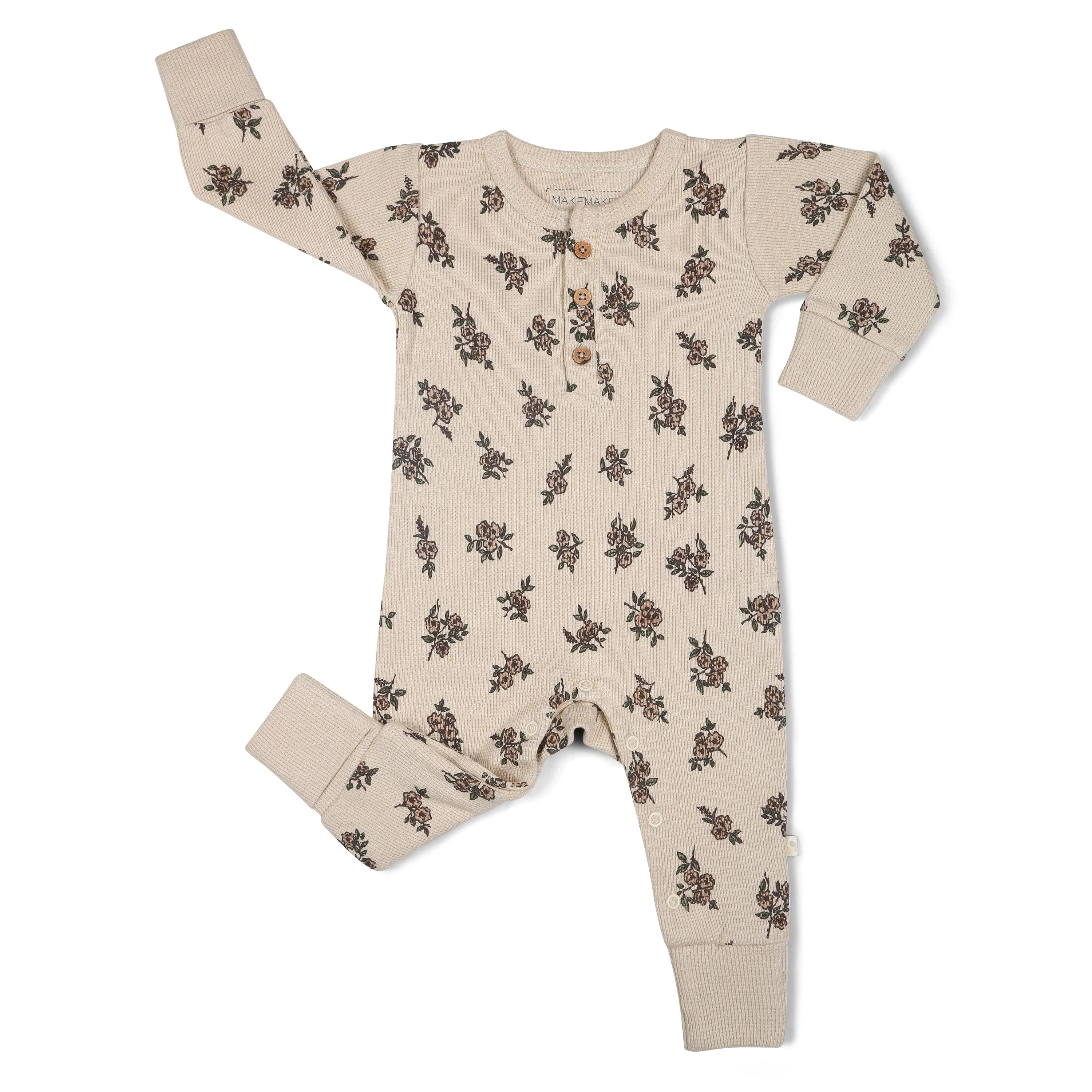 Organic Button Romper | Posy