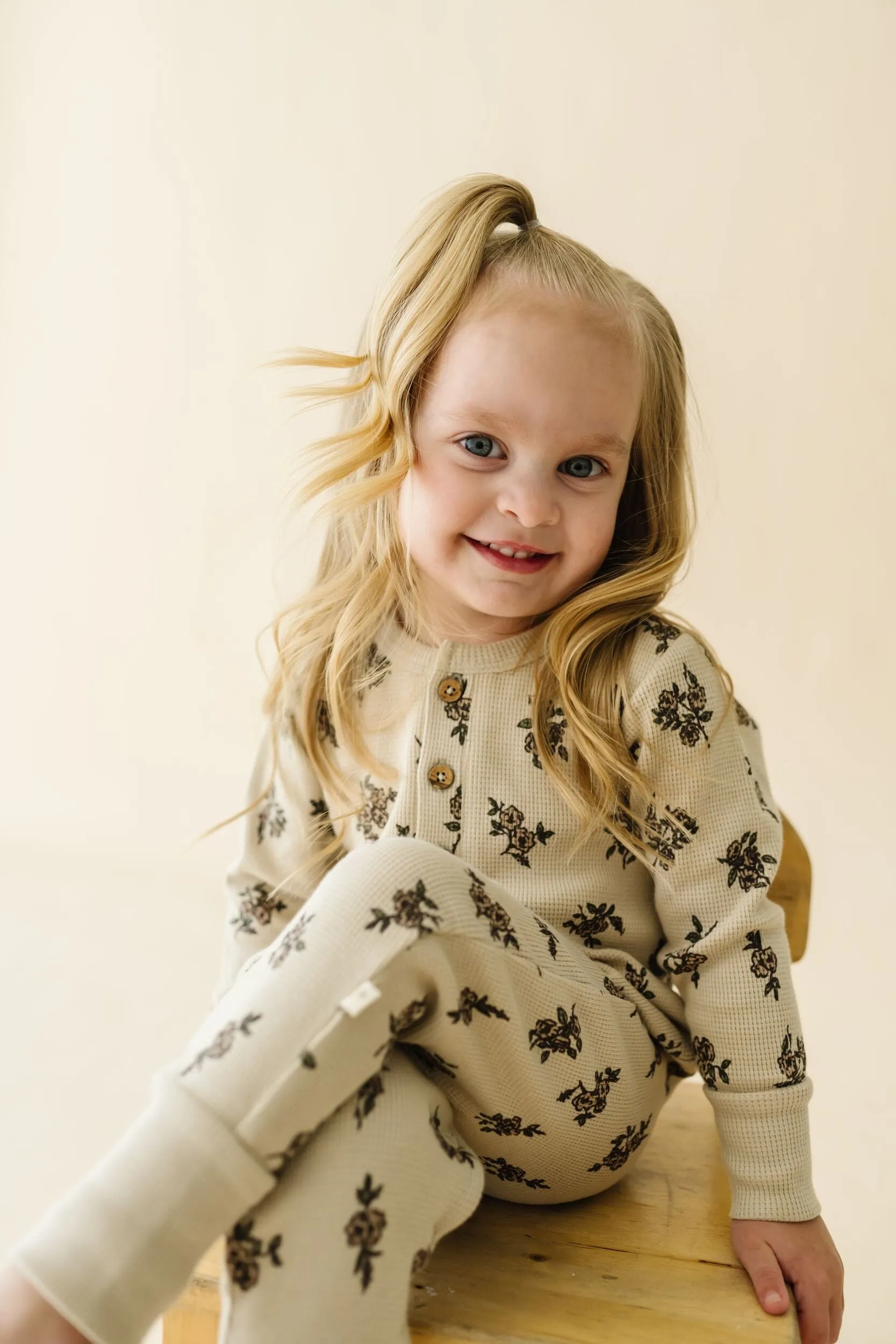 Organic Button Romper | Posy