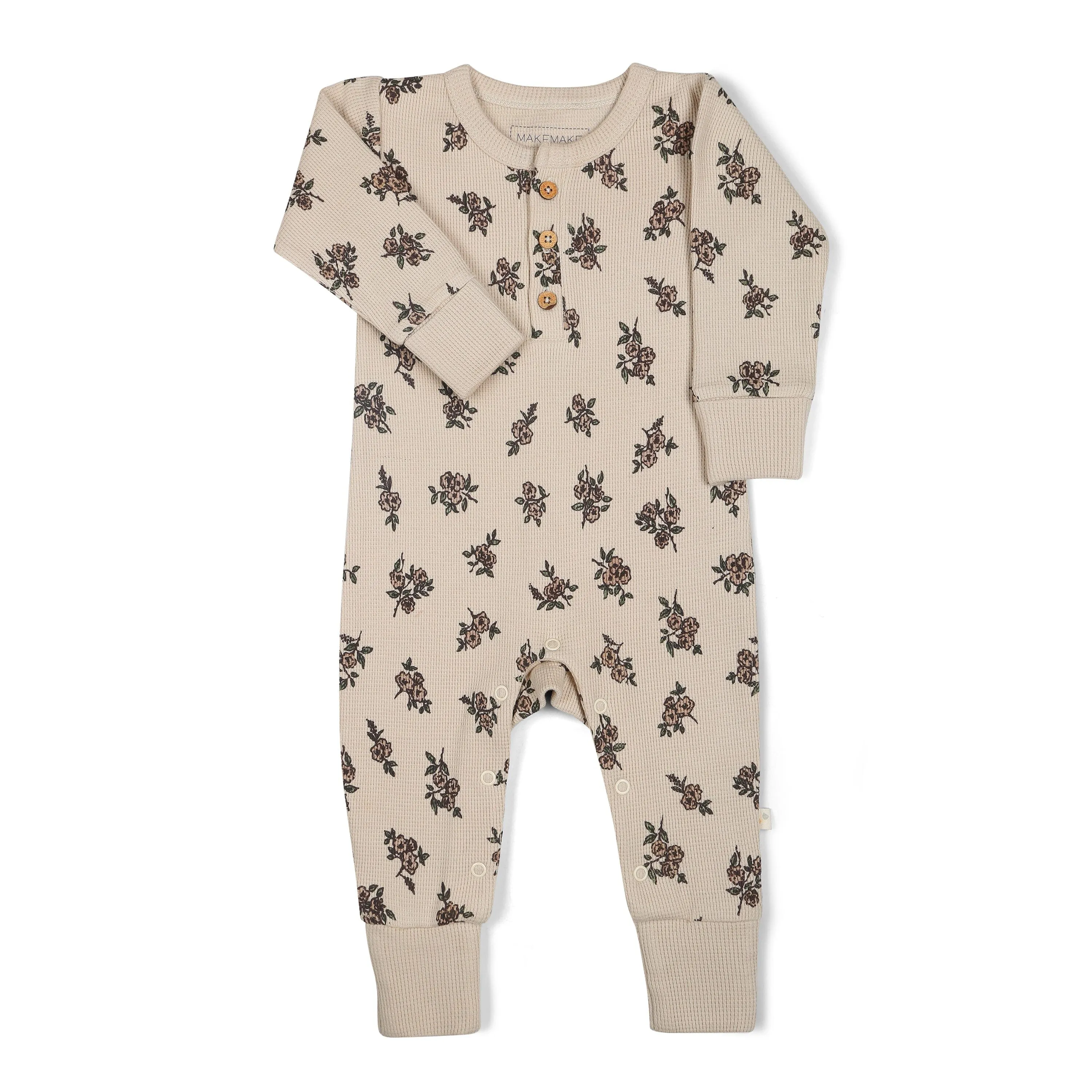 Organic Button Romper | Posy