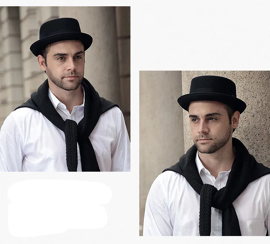 Pork Pie Hats Brim Wool Felt Jazz Hats