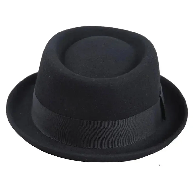 Pork Pie Hats Brim Wool Felt Jazz Hats