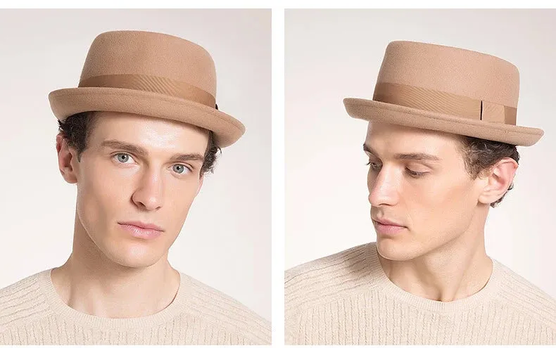 Pork Pie Hats Brim Wool Felt Jazz Hats