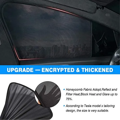Privacy Sunshades for Tesla Model X (9 Piece Set)