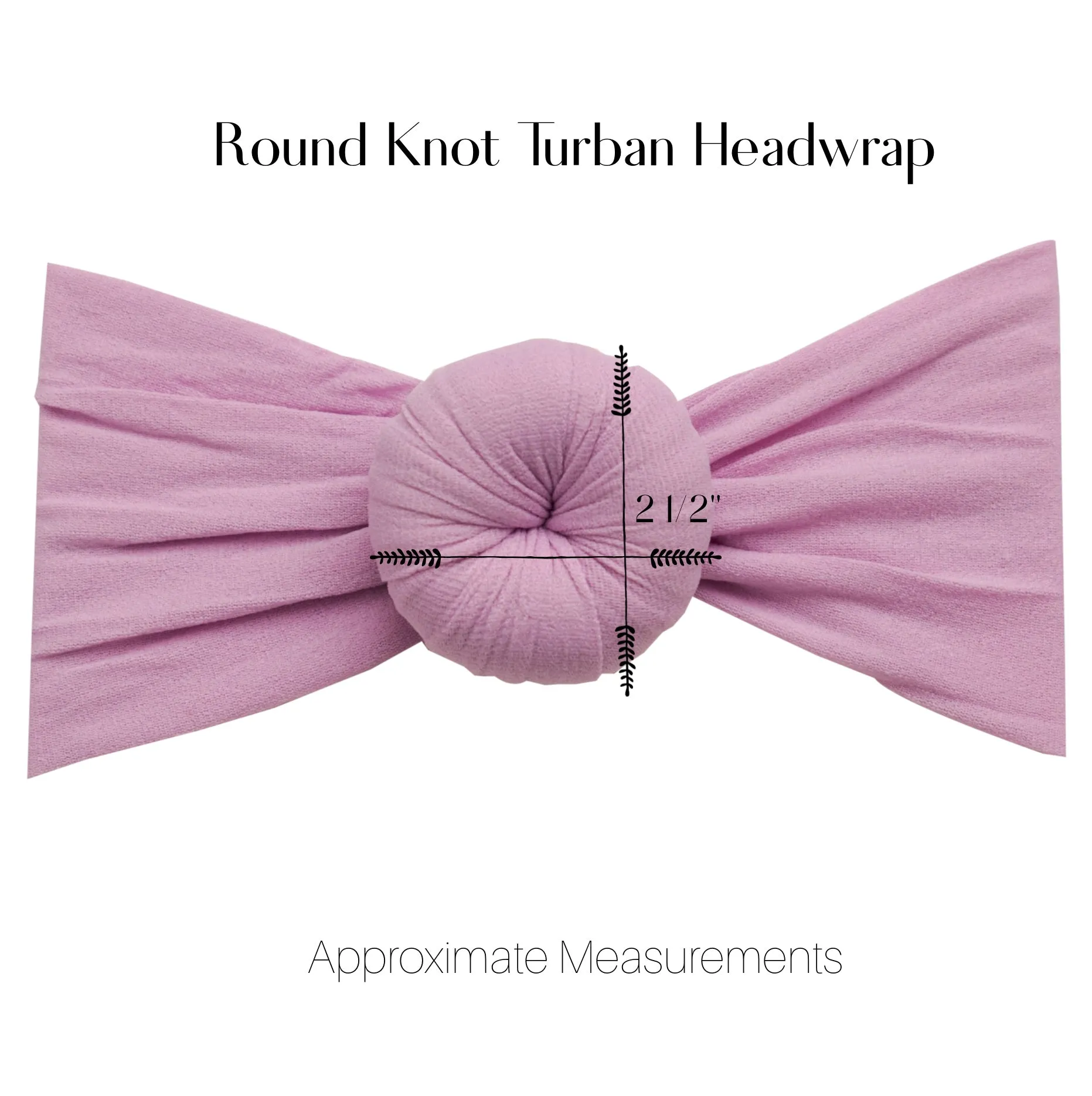 Round Knot Turban - Purple Grey