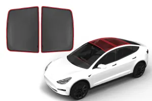 Tesla Model 3 2017-2025 | Roof Sun Shades| Car Shades | Snap Car Roof Sun Shades| Car Sun Shade
