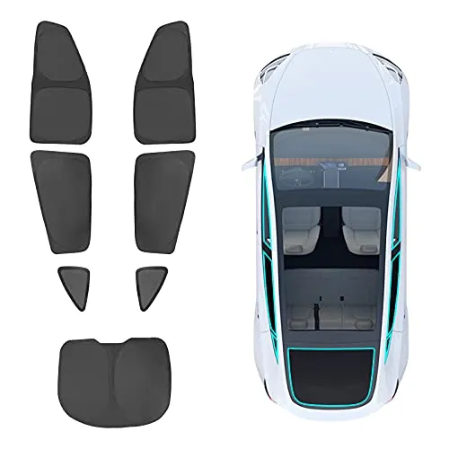 Tesla Model Y Privacy Curtains/Sunshades (7 Piece Set)