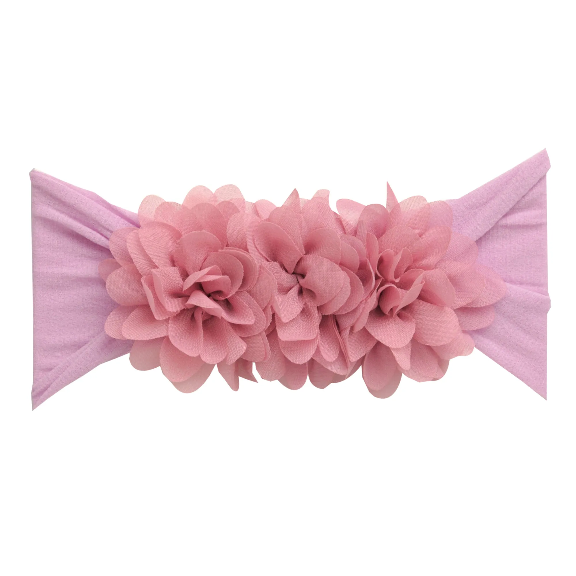 Trio Flower Headband - Orchid