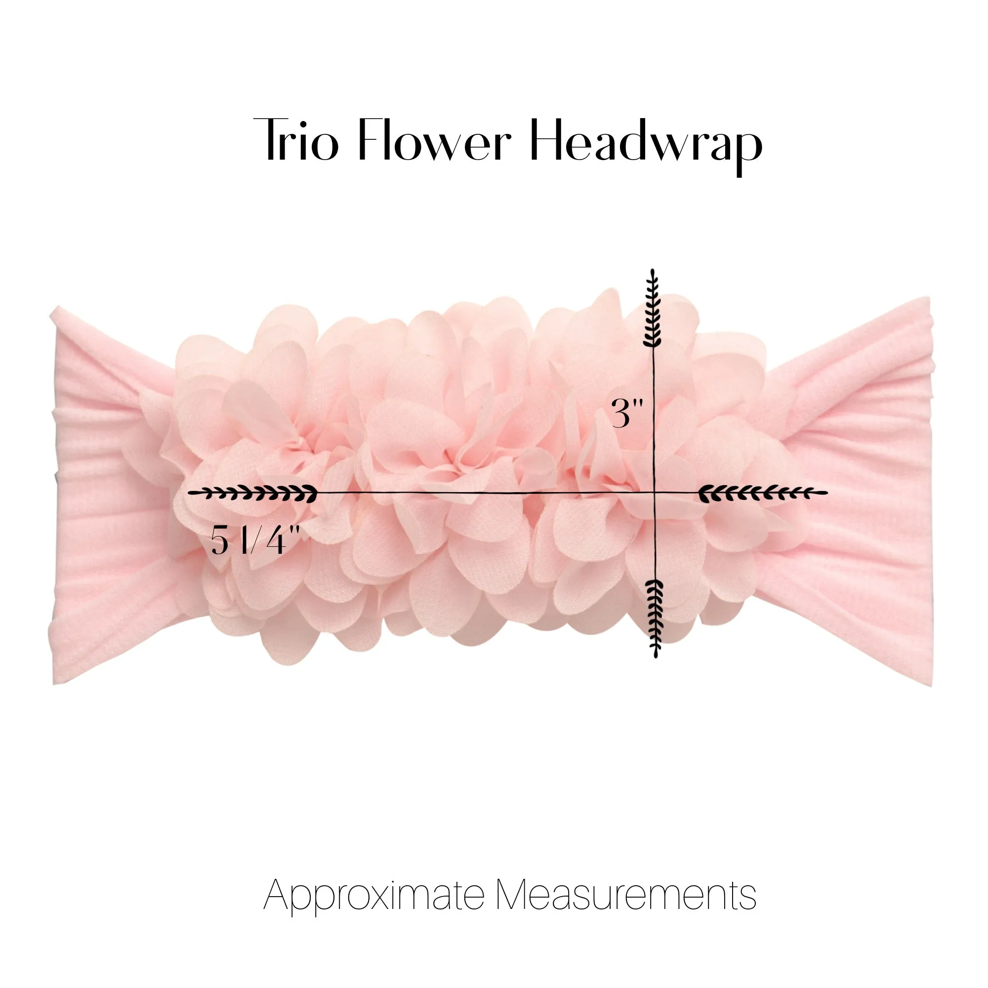 Trio Flower Headband - Orchid