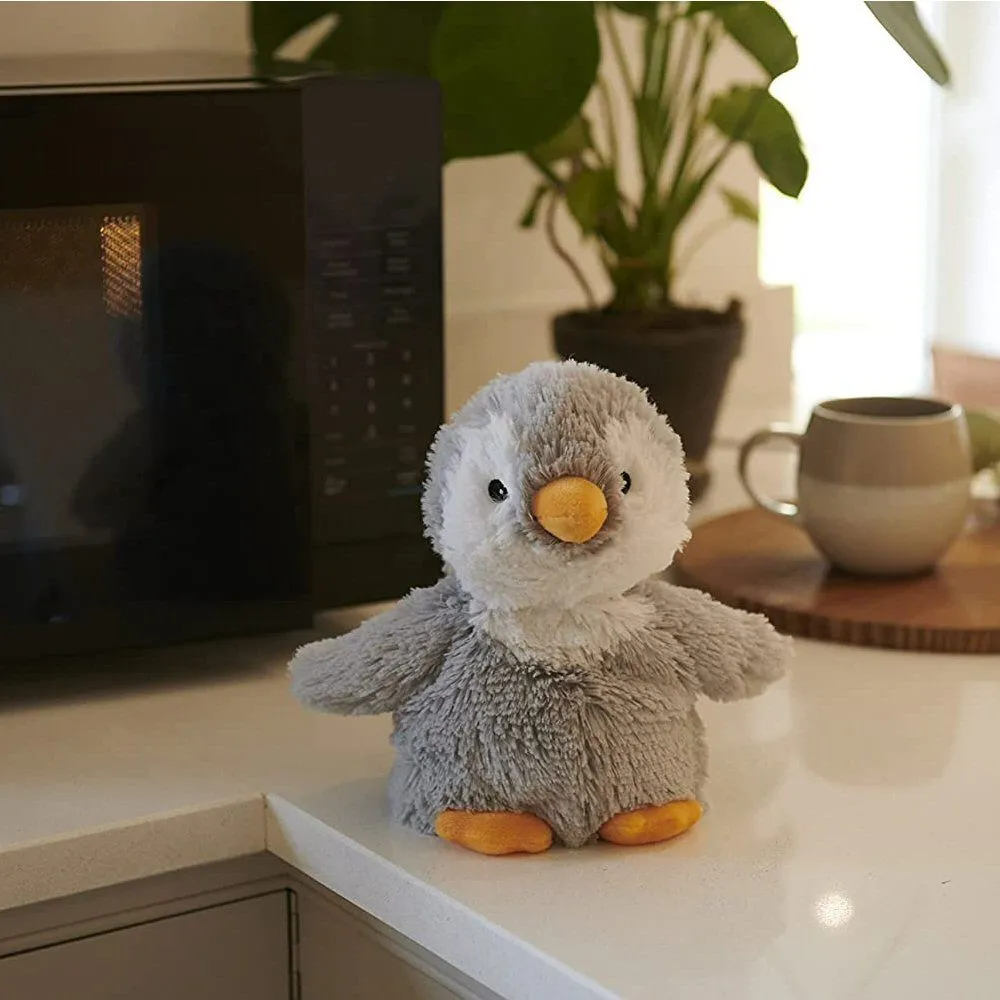 Warmies 13" Grey Penguin Plush Microwavable Soft Toy