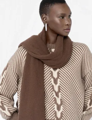 White   Warren - Travel Wrap in Chestnut Heather