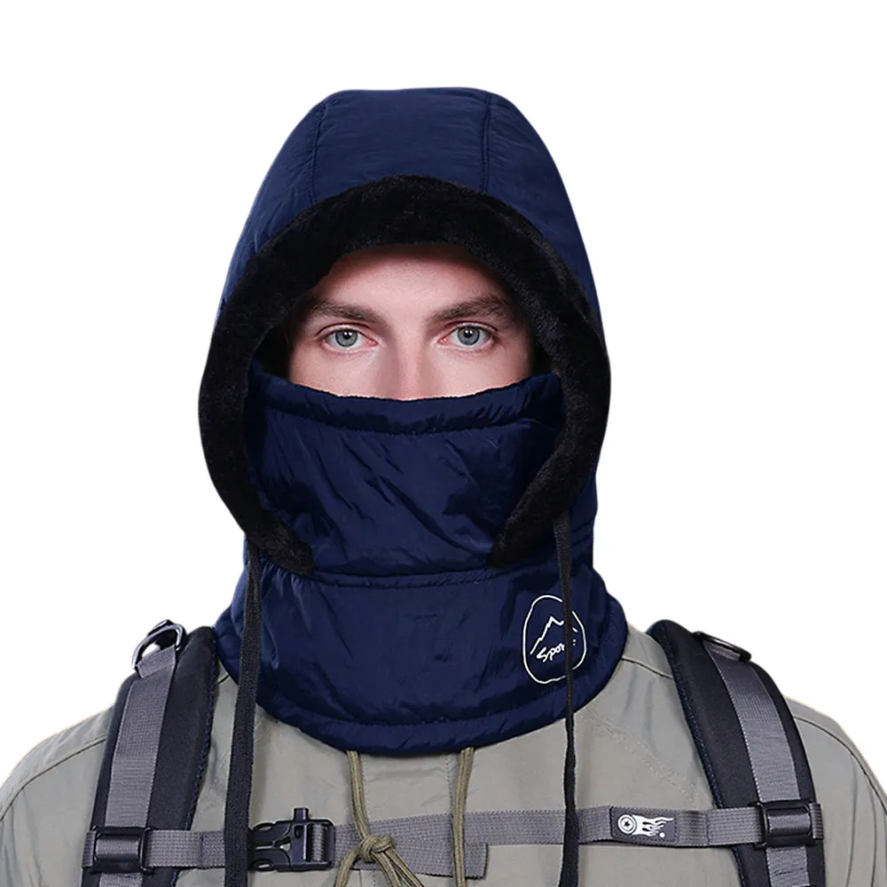 Winter Knit Balaclavas Beanie Trapper Hat Fleece Face Mask Neck Warmer Windproof Hood YZT0254