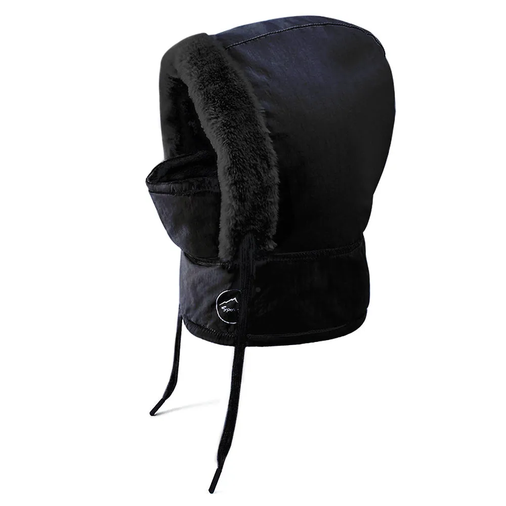 Winter Knit Balaclavas Beanie Trapper Hat Fleece Face Mask Neck Warmer Windproof Hood YZT0254