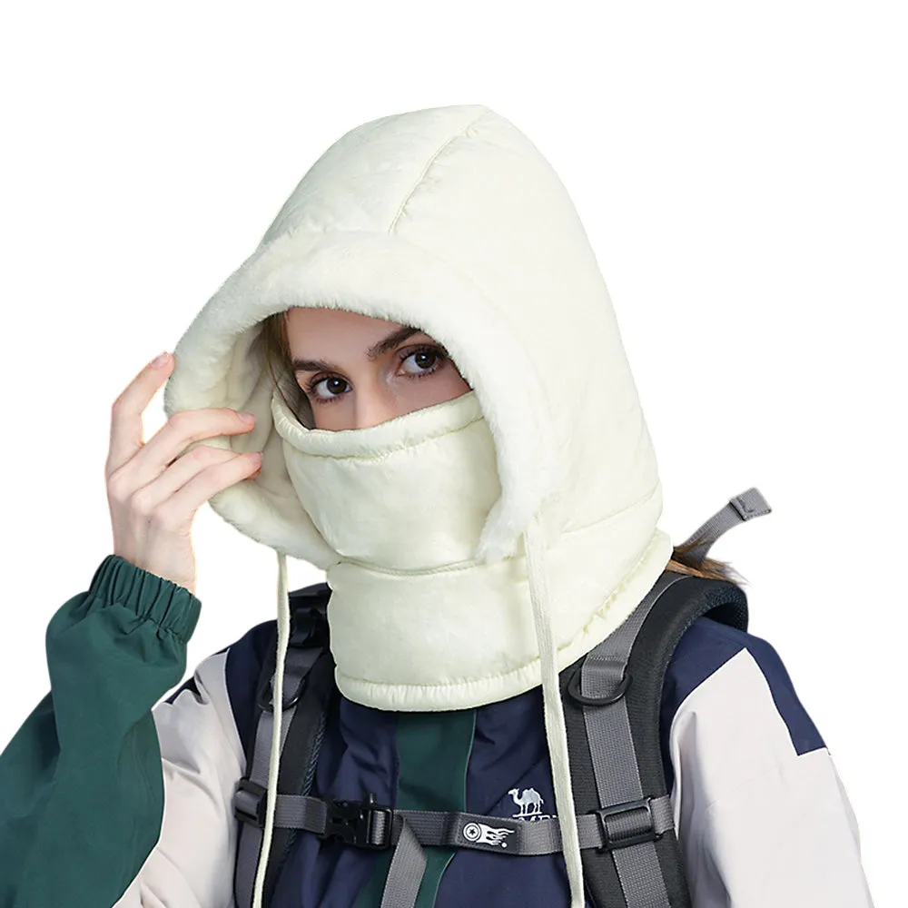 Winter Knit Balaclavas Beanie Trapper Hat Fleece Face Mask Neck Warmer Windproof Hood YZT0254